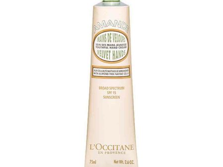 Almond Velvet Hands Cream SPF 15 by L Occitane for Unisex Online