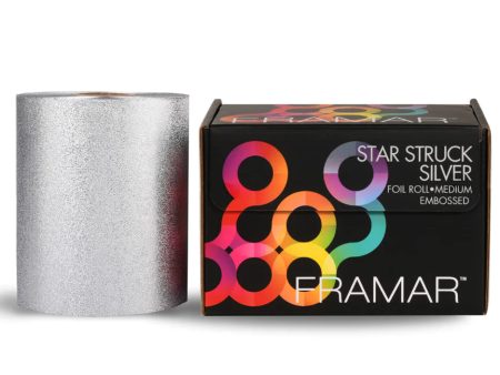 Framar Foil It Star Struck Silver Medium Embossed Roll Supply