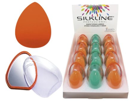 Silkline Makeup Sponge & Mirror Duo Cheap