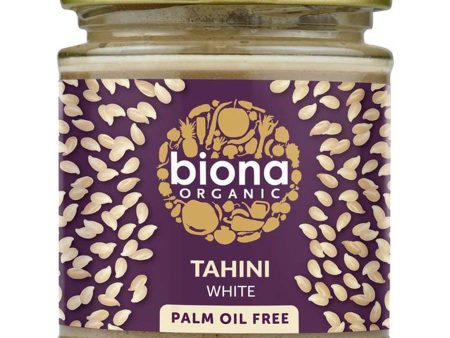 Biona Tahini White No Salt Raw Not Roasted 170g Hot on Sale