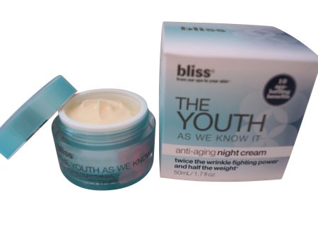 Bliss The Youth As We Know It Anti-Aging Night Cream 1.7 oz Online now