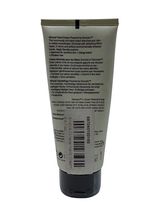 AHAVA Mineral Hand Cream, 3.4 fl oz Online Hot Sale