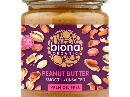 Biona Peanut Butter Organic Smooth No Salt 250g Cheap