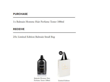 Balmain Homme Package Add On Kit Hot on Sale