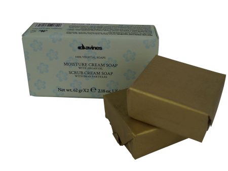 Davines Moisture Cream Soap with Argan Oil 2 bars each 2.18 oz Supply