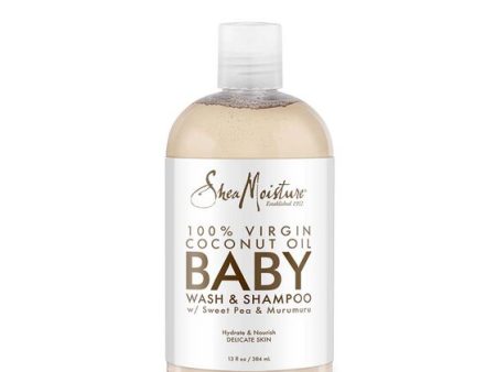 SHEA MOISTURE - 100% Virgin Coconut Oil Baby Wash & Shampoo - 13 fl oz (384 ml) Discount