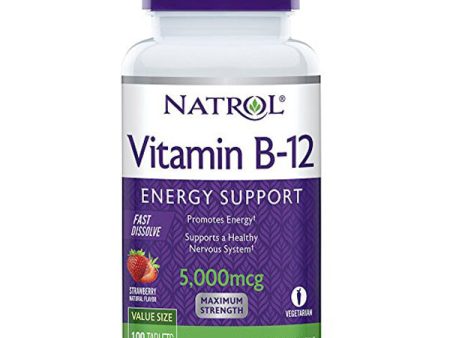 NATROL - Vitamin B-12 5000 mcg Fast Dissolve - 100 Tablets For Discount