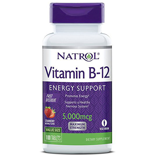 NATROL - Vitamin B-12 5000 mcg Fast Dissolve - 100 Tablets For Discount