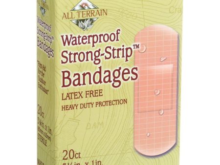 ALL TERRAIN - Waterproof Strong-Strip Bandages 1  x 3 1 4  - 20 Bandages Online Hot Sale