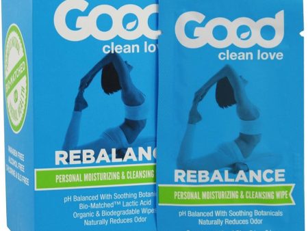 GOOD CLEAN LOVE - Rebalance Personal Moisturizing & Cleansing Wipes - 12 Wipes on Sale