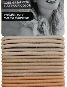 SCUNCI - No Damage Comfy Hold Color Match Blonde Elastics - 16 Pack For Cheap