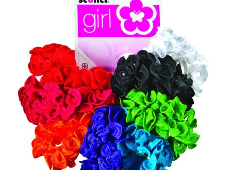 SCUNCI - Girl Ruffled Ponytailers - 8 Pack For Discount