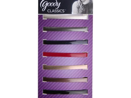 GOODY - Classic Metallic Gloss Stay Barrettes - 8 Count Discount