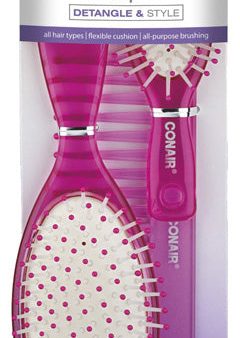 CONAIR - Translucent Hair Brush - 1 Set Cheap