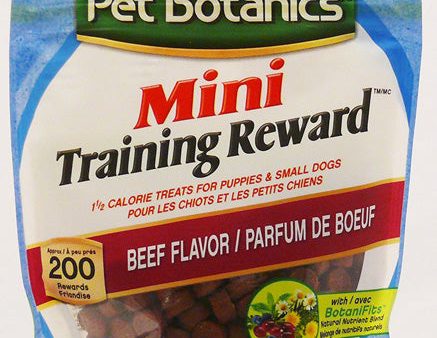 PET BOTANICS - Mini Training Reward Beef Flavor Dog Treats - 4 oz. (113.4 g) For Sale