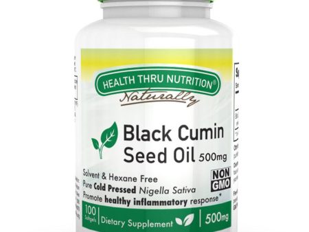 HEALTH THRU NUTRITION - Black Cumin Seed Oil 500mg  - 100 Softgels For Sale