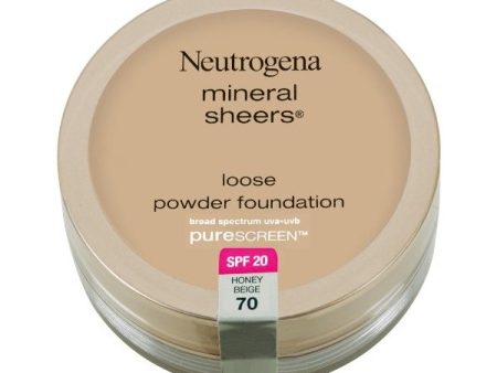 NEUTROGENA - Mineral Sheers Powder Foundation #70 Honey Beige - 0.34 oz (9.6 g) Online