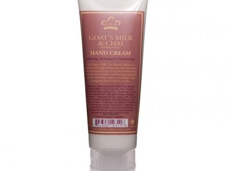 NUBIAN HERITAGE - Goats Milk & Chai Hand Cream - 4 fl. oz. (118 ml) Discount