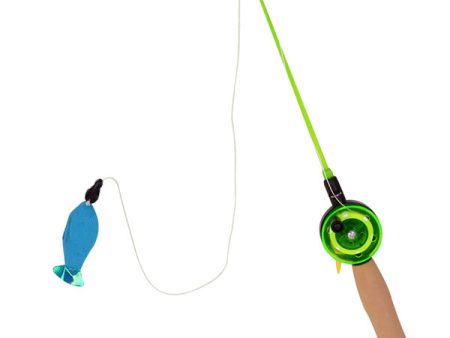 OUR PETS - Go Fish! Teaser Wand Cat Toy - 1 Toy For Sale