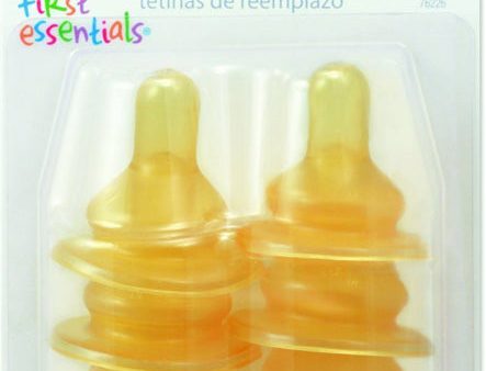 GERBER - First Essential Latex Nipples - 6 Nipples Supply