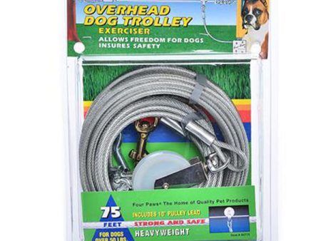 FOUR PAWS - Trolley Excerciser Heavy Weight Silver - 75 Feet on Sale