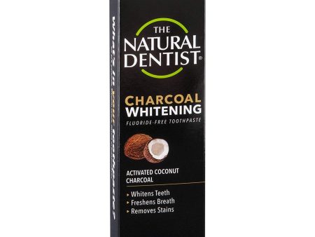 NATURAL DENTIST - Charcoal Whitening Toothpaste fl.uoride Free - 5 oz. (141 g) Online now