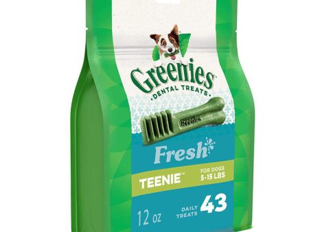 GREENIES - Fresh Dental Dog Treats Teenie - 43 Treats (12 oz. 340 g) Online