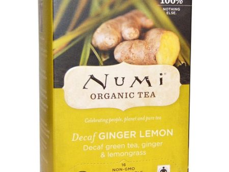 NUMI - Decaf Ginger Lemon Green Tea - 16 bag Fashion