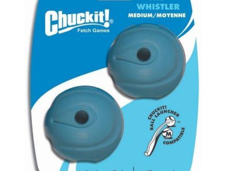 CHUCKIT - Whistler Ball Dog Toy Medium 2.5  - 2 Balls Hot on Sale